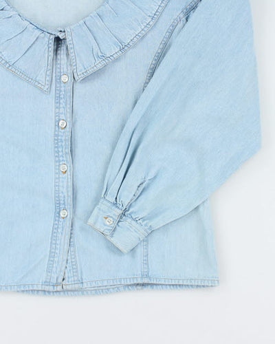 Vintage 90s Vitamin Denim Collard Shirt - M