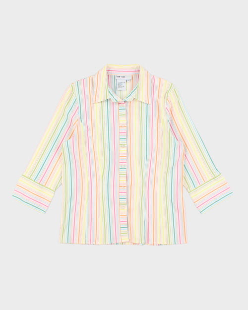 Y2k 00s Lana Lee Stripe Shirt - S