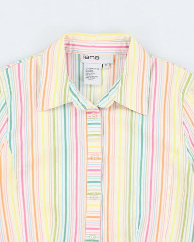 Y2k 00s Lana Lee Stripe Shirt - S