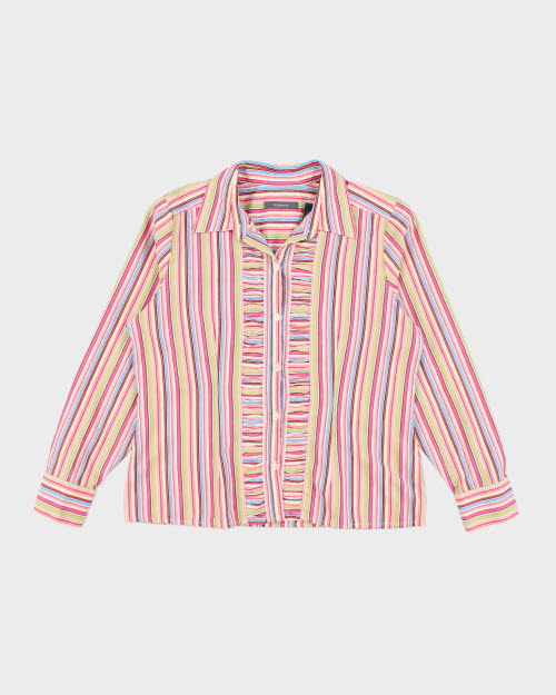 Y2k 00s Liz Claiborne Stripe Shirt - M