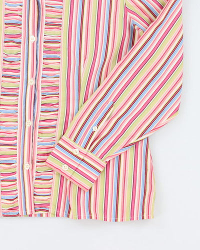Y2k 00s Liz Claiborne Stripe Shirt - M