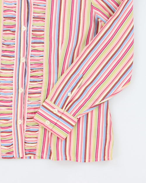 Y2k 00s Liz Claiborne Stripe Shirt - M