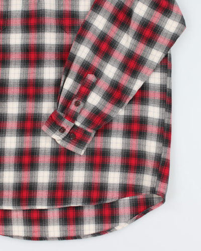 Eddie Bauer Quarter Zip Check Shirt - M