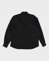 Y2k 00s Le Chateau Black Long Sleeve Shirt - XL