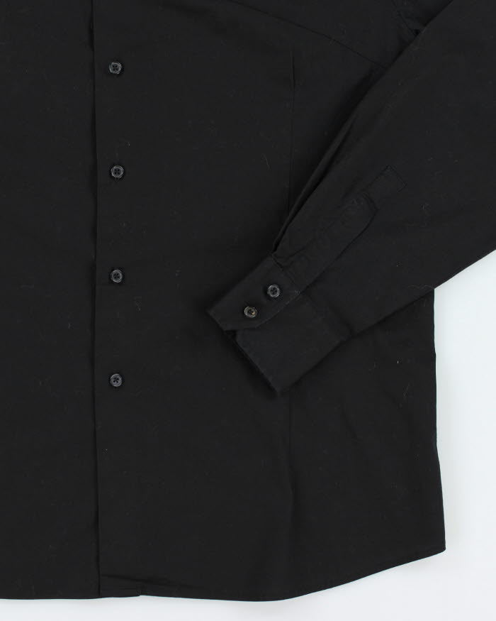 Y2k 00s Le Chateau Black Long Sleeve Shirt - XL