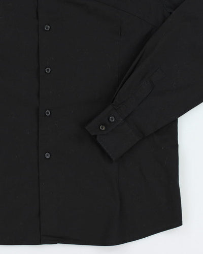 Y2k 00s Le Chateau Black Long Sleeve Shirt - XL