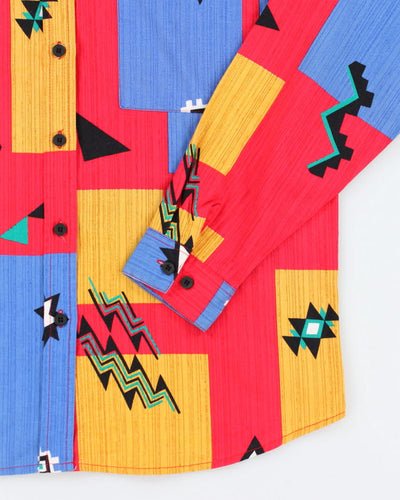 Vintage 90's Wrangler Multi-Coloured Workwear Shirt - L
