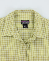 Vintage Women's Patagonia Checked Button Up Shirt - S