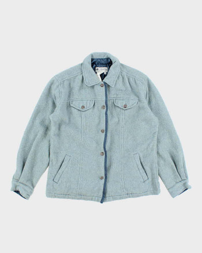 Vintage Columbia Recycled Wool Blend Button Up Shirt - M