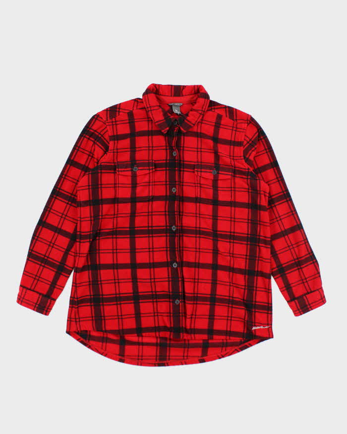 Eddie Bauer Red Flannel Fleece - L