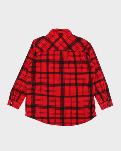Eddie Bauer Red Flannel Fleece - L