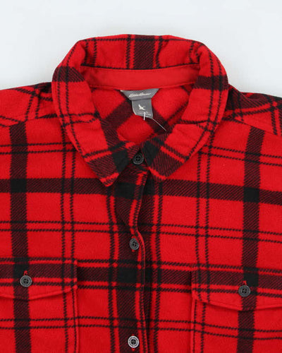 Eddie Bauer Red Flannel Fleece - L