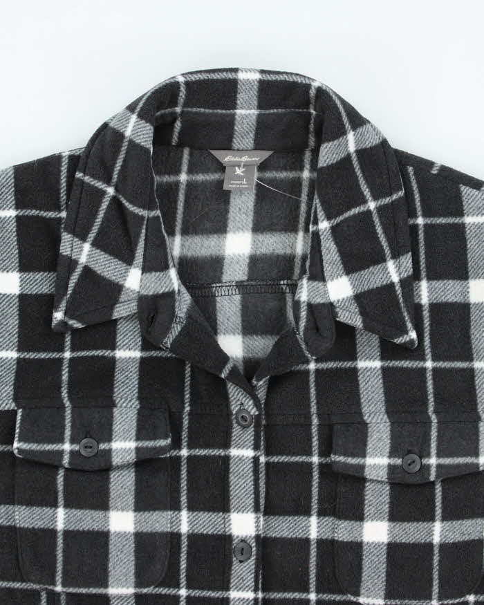 Vintage Eddie Bauer Checked Fleece Flannel Shirt - L
