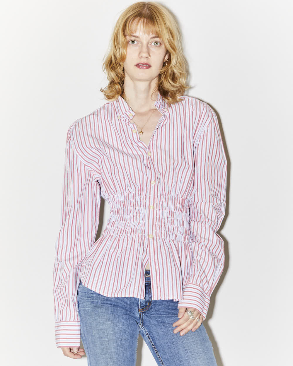 Rokit Originals Rework Shirred Honey Shirt