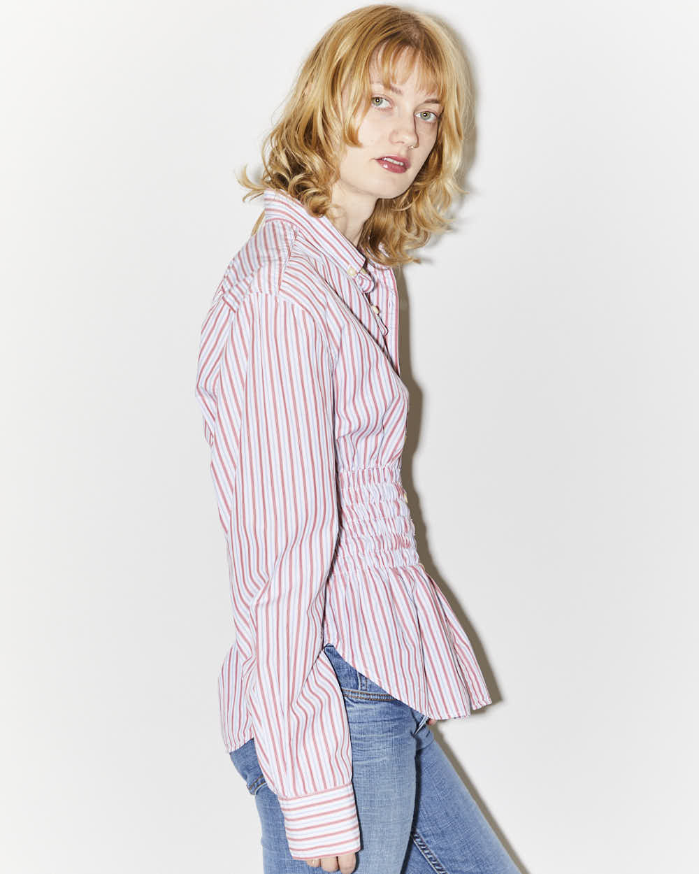 Rokit Originals Rework Shirred Honey Shirt