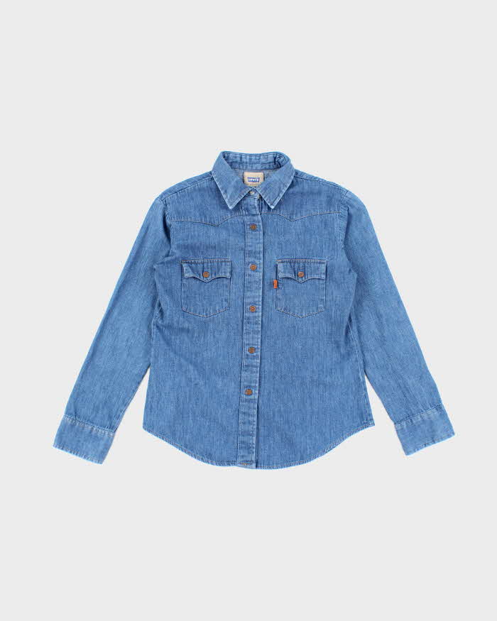 Vintage Women's Levi's Orange Tab Denim Shirt - L