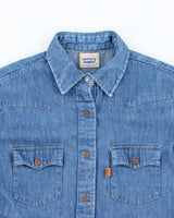 Vintage Women's Levi's Orange Tab Denim Shirt - L