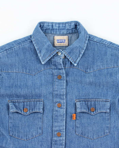 Vintage Women's Levi's Orange Tab Denim Shirt - L