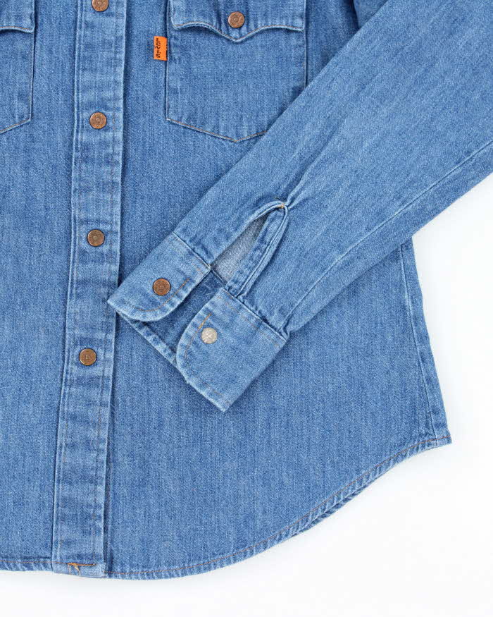 Vintage Women's Levi's Orange Tab Denim Shirt - L