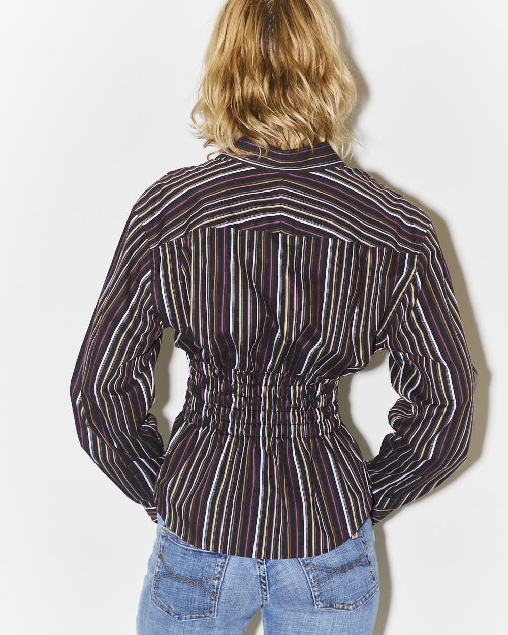 Rokit Originals Rework Honey Shirred Shirt