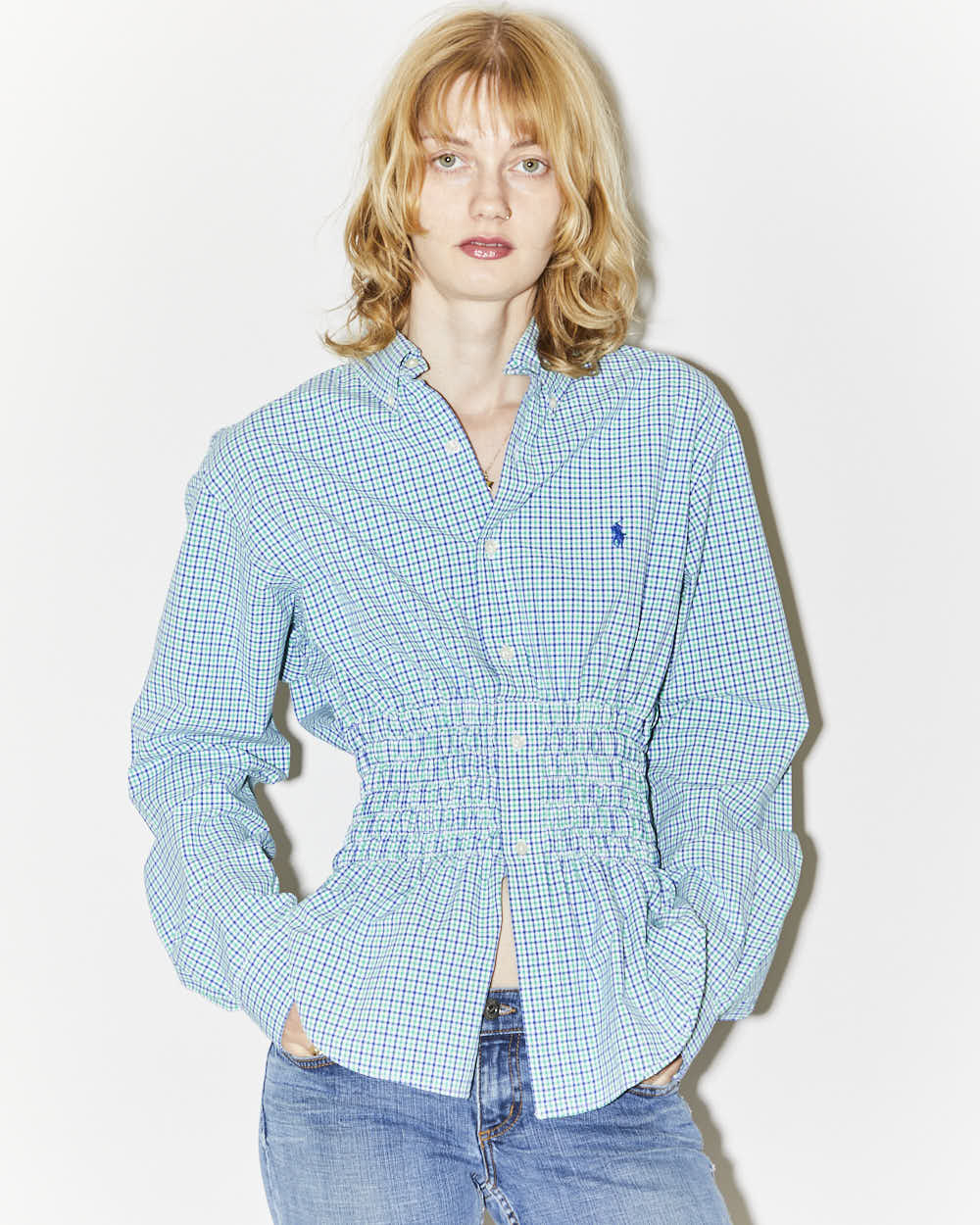 Rokit Originals Rework Honey Shirred Shirt