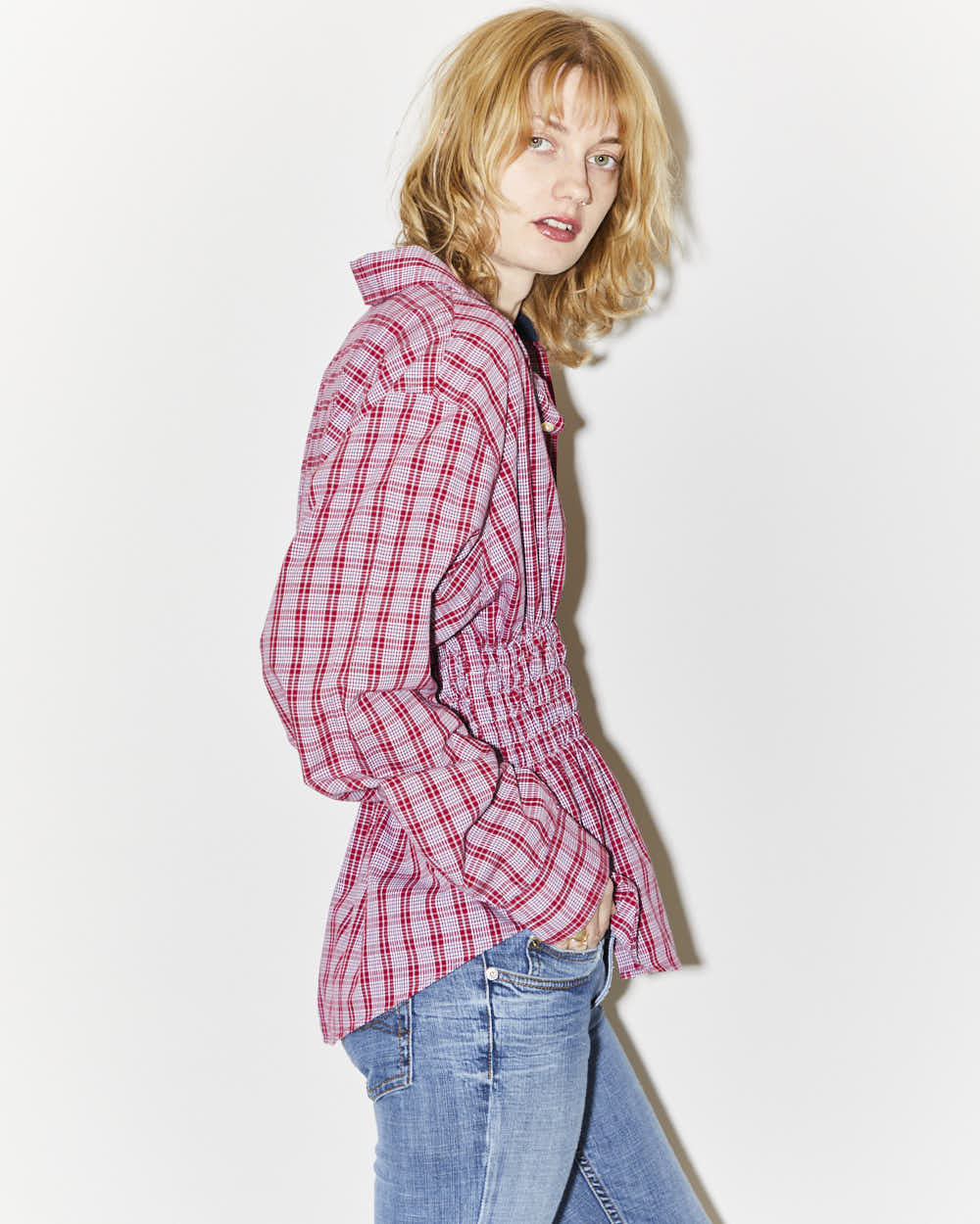 Rokit Originals Rework Honey Shirred Shirt