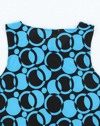 Deadstock Beechers Brook for Fairweather Blue Pattern Top - L