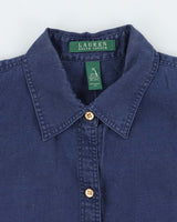 Vintage Lauren by Ralph Lauren Button Up Long Sleeve Shirt - M