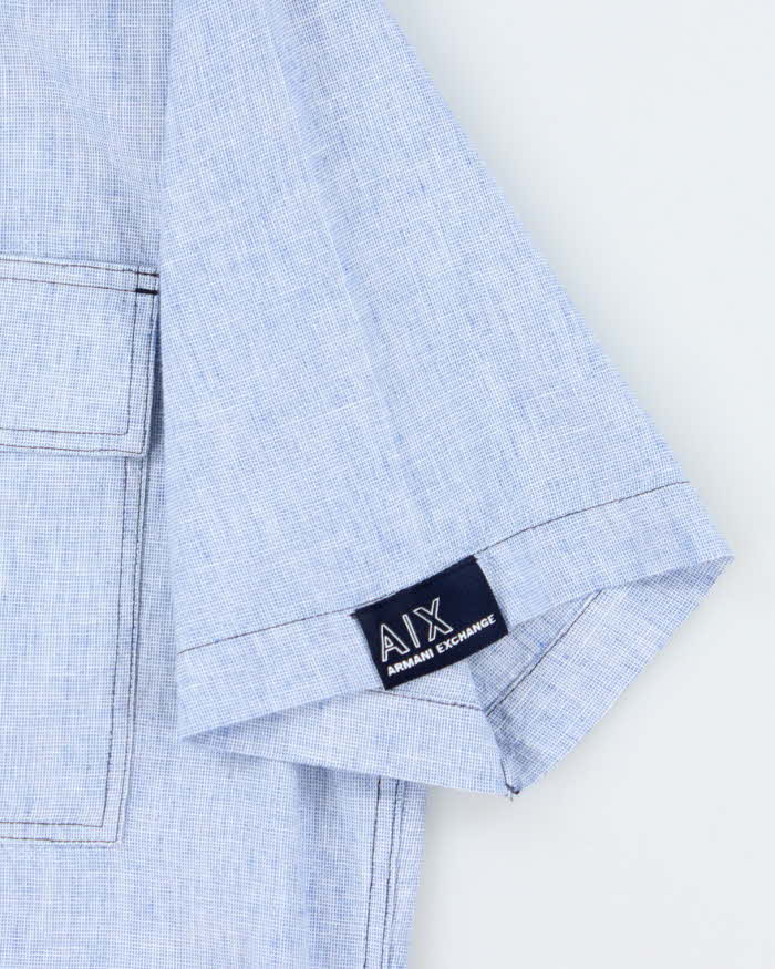 Vintage 2000's Armani Exchange Plain Short Sleeve Shirt - L