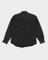 Vintage Y2K Harley Davidson Embroidered Long Sleeve Denim Shirt - S