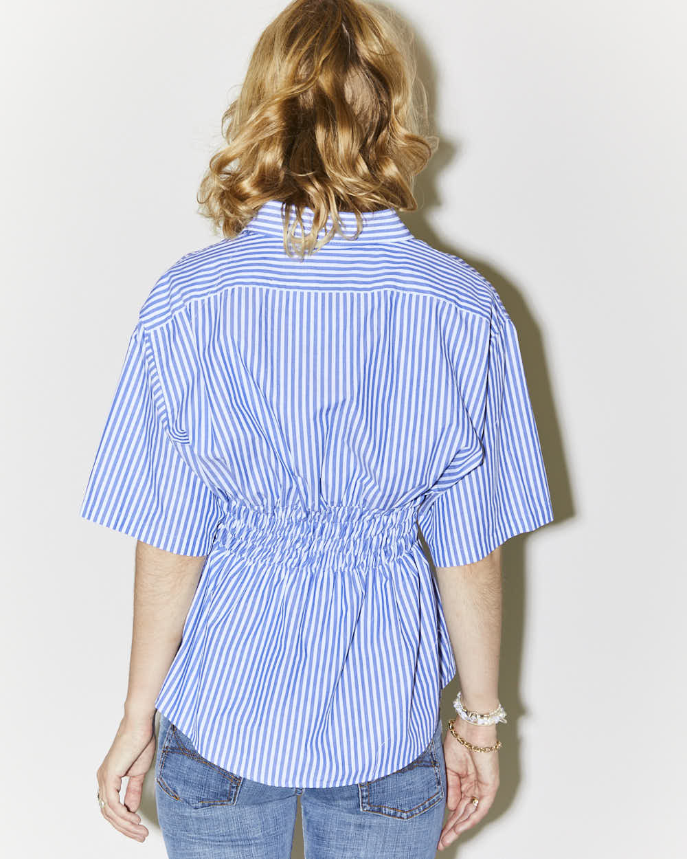 Rokit Originals Rework Shirred Honey Shirt - S