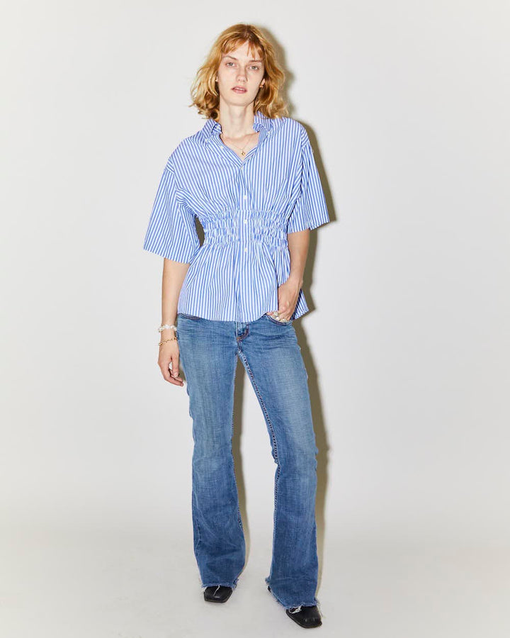 Rokit Originals Rework Shirred Honey Shirt - S