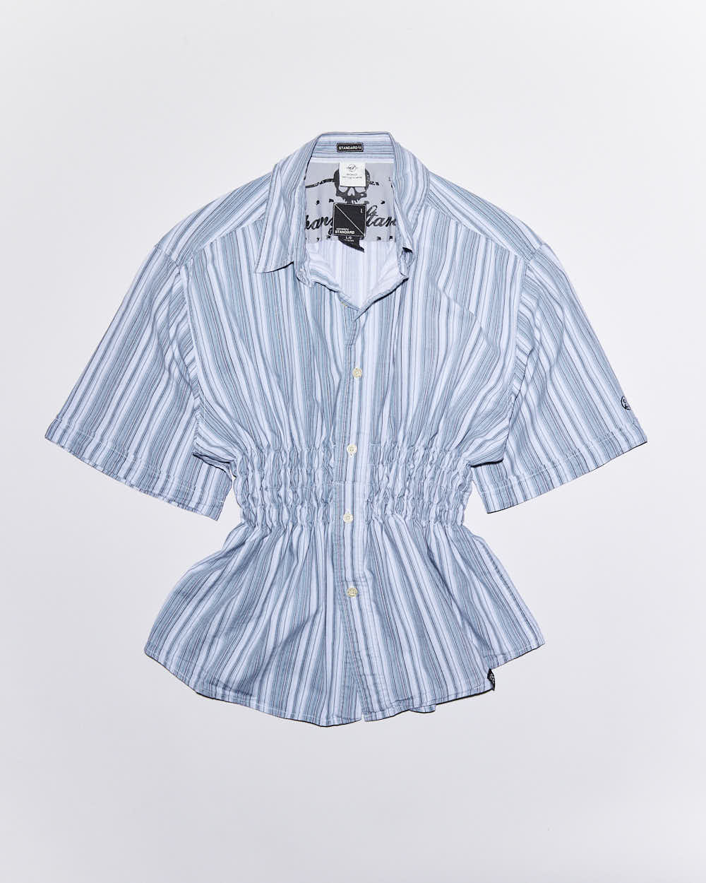 Rokit Originals Rework Shirred Honey Shirt - L