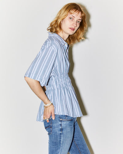 Rokit Originals Rework Shirred Honey Shirt - L