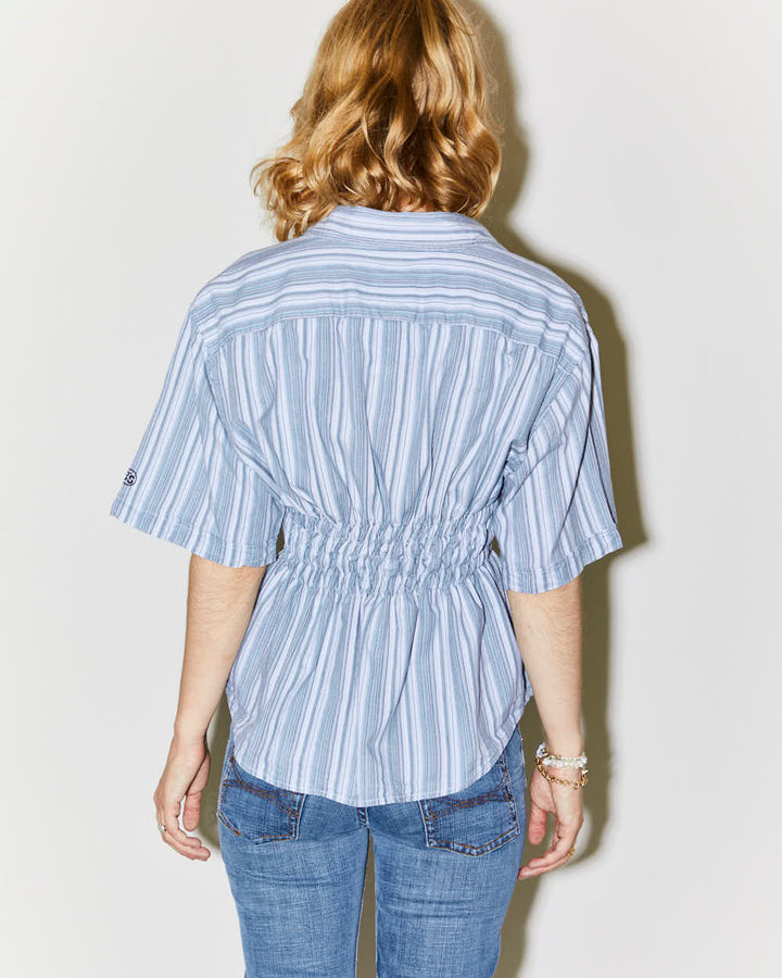 Rokit Originals Rework Shirred Honey Shirt - L