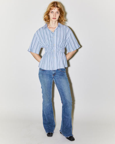 Rokit Originals Rework Shirred Honey Shirt - L