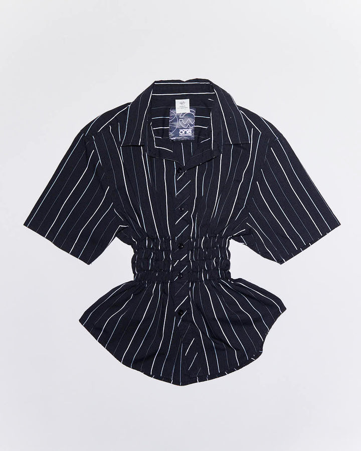 Rokit Originals Rework Shirred Honey Shirt - XS