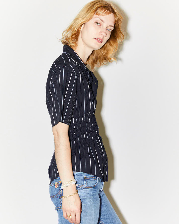 Rokit Originals Rework Shirred Honey Shirt - XS