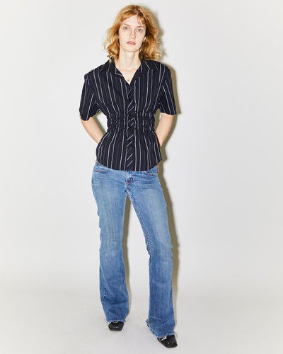 Rokit Originals Rework Shirred Honey Shirt - XS