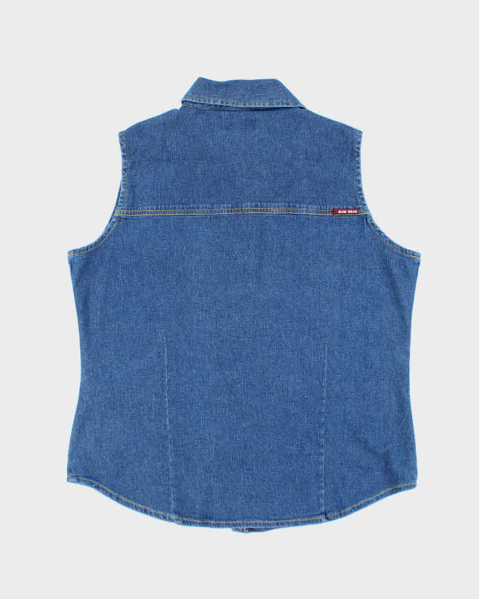 Vintage Y2K B.U.M Equipment Denim Sleeve Shirt - XL