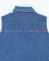 Vintage Y2K B.U.M Equipment Denim Sleeve Shirt - XL