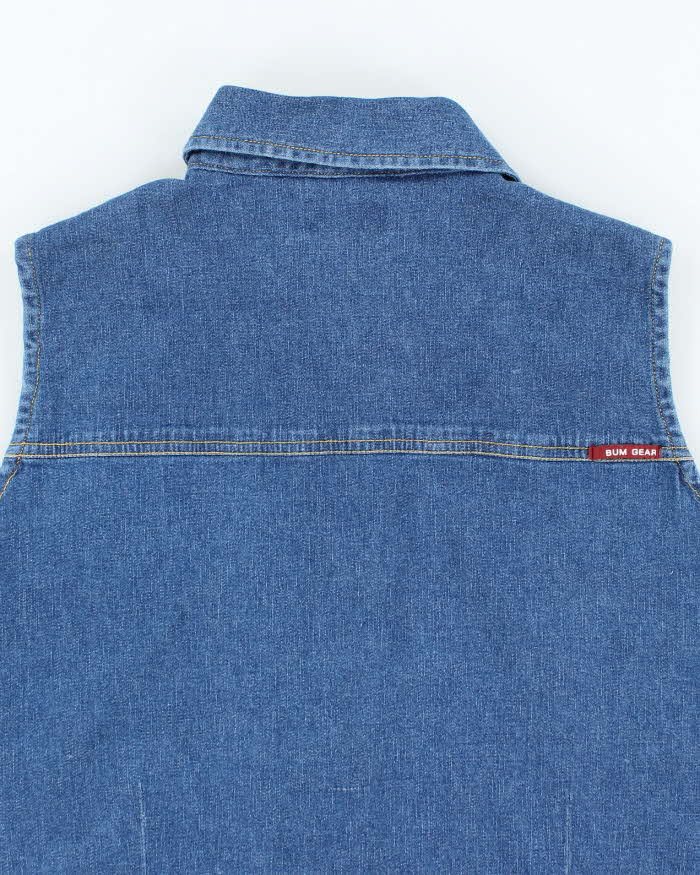 Vintage Y2K B.U.M Equipment Denim Sleeve Shirt - XL