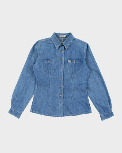 Vintage Y2K Guess Jeans Medium Wash Denim Shirt - M