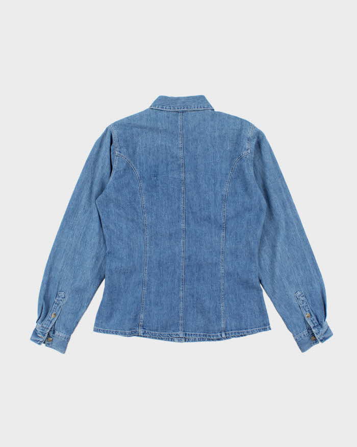 Vintage Y2K Guess Jeans Medium Wash Denim Shirt - M