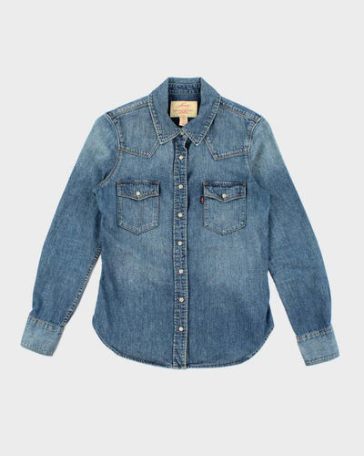Vintage 2000's Levi's Medium Wash Denim Shirt - S