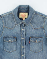 Vintage 2000's Levi's Medium Wash Denim Shirt - S