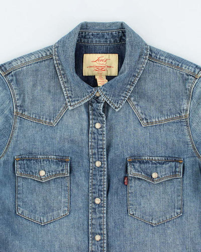 Vintage 2000's Levi's Medium Wash Denim Shirt - S