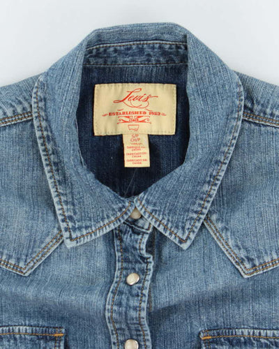 Vintage 2000's Levi's Medium Wash Denim Shirt - S