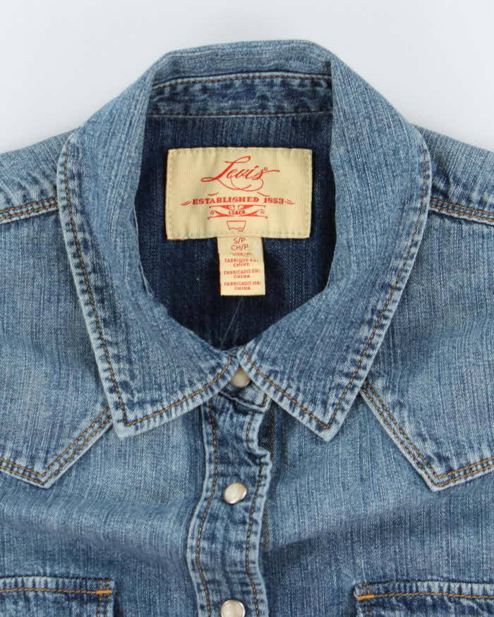 Vintage 2000's Levi's Medium Wash Denim Shirt - S