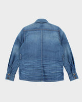 Vintage 90's Lucky Brand Dark Wash Denim Shirt - M